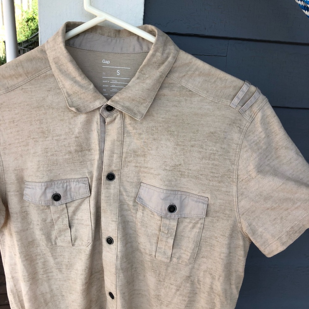 Army style desert button up
